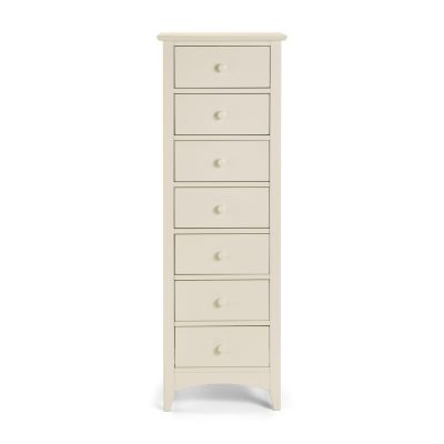 Cameo 7 Drawer Chest - Stone White