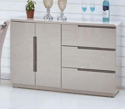 Knightsbridge Sideboard High Gloss Cappuccino & Champagne