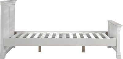 Bordeaux 5' King Size Bed High Foot End - Pebble Grey