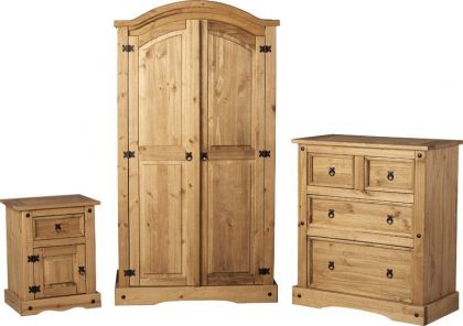 Corona Trio Set in Waxed Pine