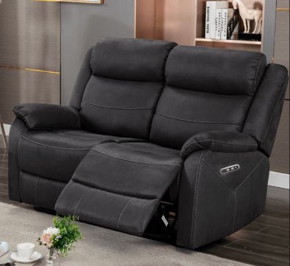 Lara Fabric 2 Seater Sofa - Slate