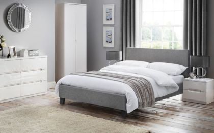 Rialto Fabric Bed - Grey