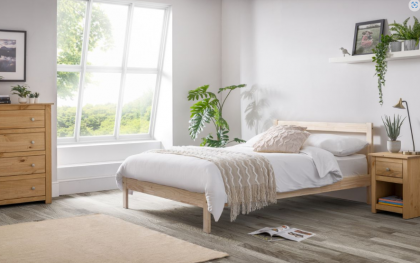 Sami Double Bed 135Cm - Unfinished Pine