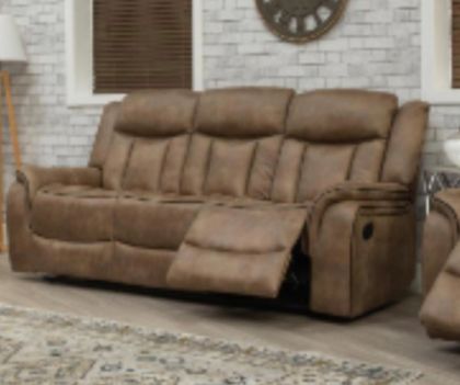 Westwood Fabric Recliner 3 Seater - Sand