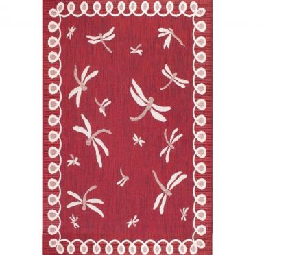 Terrace Dragonfly Rug 150 x230 - Bordeaux