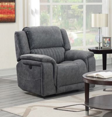 Washington Fabric 1 Seater Recliner - Light Grey