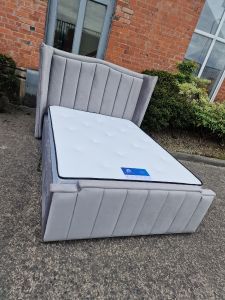 Marquise Ottoman Storage Bed -Soft Grey