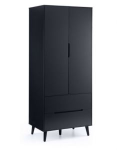 Alicia Combination Wardrobe 0.8m - Anthracite