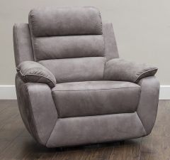 Urban Fabric 1 Seater Recliner Sofa  - Brown / Grey