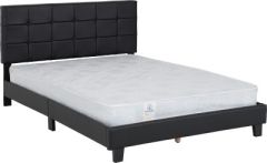 Arran Faux Leather Double Bed 4ft 6in - Black