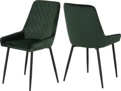 Avery Chair (Box of 2) - Emerald Green Velvet