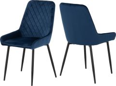 Avery Chair (Box of 2) - Sapphire Blue Velvet