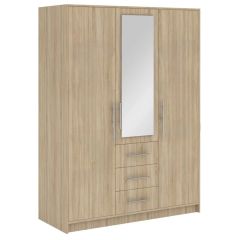 Bali 3 Door Robe Standard 1.5m - Somona Oak