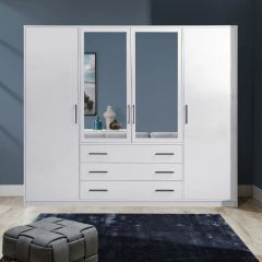Bali 4 Door Robe Large - 2m White