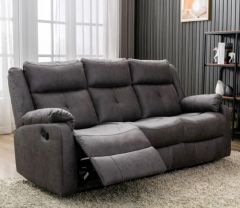 Casey Fabric 3 Seater Sofa with Dropdown Tray - Anchor