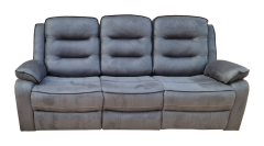 Firenze Recliner 3 Seater - Grey