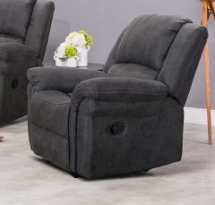 Gloucester Fabric 1 Seater - Dark Grey