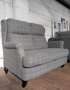 Skye Fabric Love Seat - Antique Gold