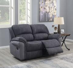 Kingston Fusion Recliner 2 Seater Sofa - Charcoal