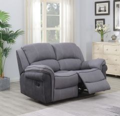 Kingston Fusion Recliner 2 Seater Sofa - Grey