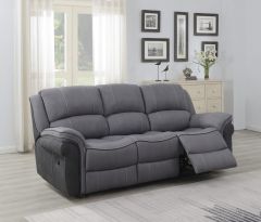 Kingston Fusion Recliner 3 Seater Sofa - Grey