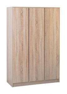 Malvern 3 Door Wardrobe 1.12m - Sonoma Oak