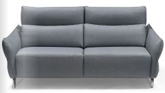 Perlini Leather 3 Seater Sofa - Cobalto