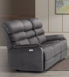 Savoy Fabric Recliner 3 Seater - Grey
