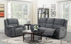 Washington Fabric Recliner Suite 3+2 - Light Grey
